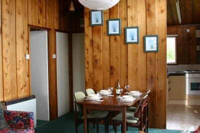 Dining area and kitchen