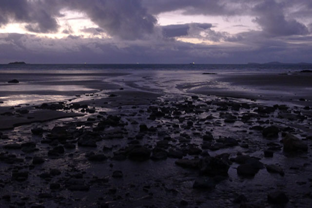 Broadhaven beach in the evening